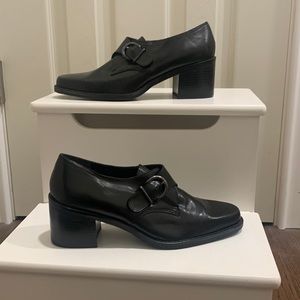 Leather upper 2.5” heel